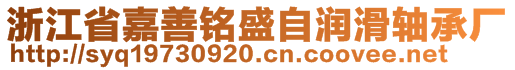 浙江省嘉善銘盛自潤滑軸承廠