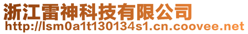 浙江雷神科技有限公司