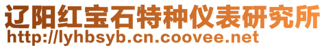 遼陽紅寶石特種儀表研究所