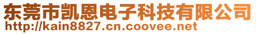 东莞市凯恩电子科技有限公司