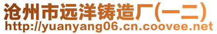 滄州市遠(yuǎn)洋鑄造廠(一二)