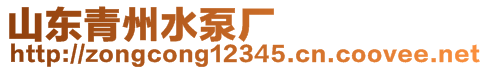 山東青州水泵廠