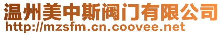 溫州美中斯閥門(mén)有限公司