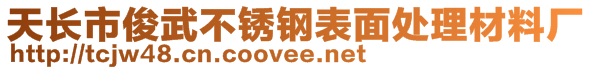 天長(zhǎng)市俊武不銹鋼表面處理材料廠