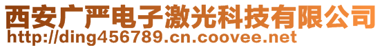 西安廣嚴(yán)電子激光科技有限公司