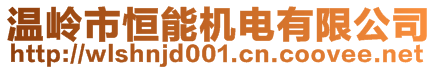 溫嶺市恒能機電有限公司