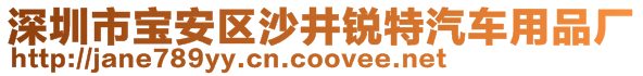 深圳市寶安區(qū)沙井銳特汽車用品廠