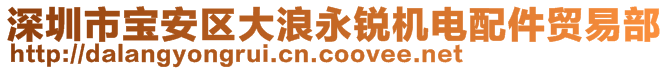 深圳市寶安區(qū)大浪永銳機電配件貿(mào)易部