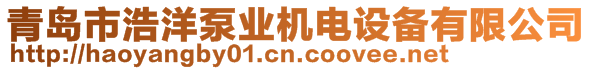 青島市浩洋泵業(yè)機(jī)電設(shè)備有限公司