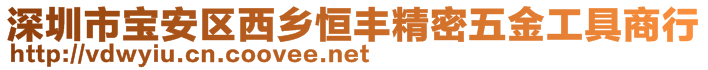 深圳市寶安區(qū)西鄉(xiāng)恒豐精密五金工具商行