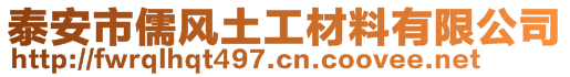 泰安市儒風(fēng)土工材料有限公司