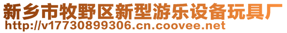 新鄉(xiāng)市牧野區(qū)新型游樂設(shè)備玩具廠