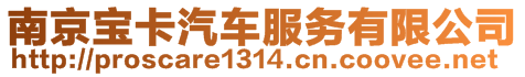 南京寶卡汽車服務有限公司