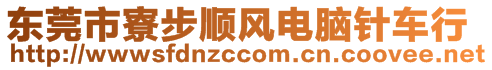 東莞市寮步順風(fēng)電腦針車行