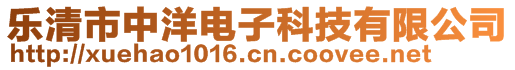 樂清市中洋電子科技有限公司