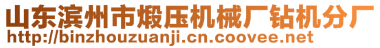 山東濱州市煅壓機械廠鉆機分廠