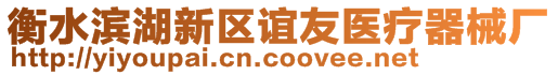 衡水濱湖新區(qū)誼友醫(yī)療器械廠