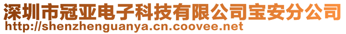 深圳市冠亞電子科技有限公司寶安分公司