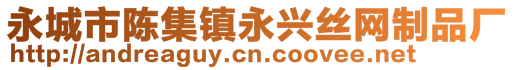 永城市陳集鎮(zhèn)永興絲網(wǎng)制品廠(chǎng)