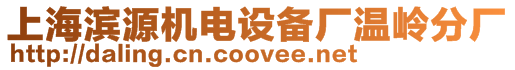 上海濱源機電設(shè)備廠溫嶺分廠