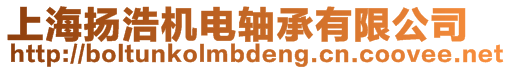 上海揚(yáng)浩機(jī)電軸承有限公司