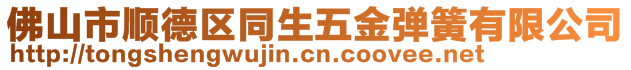 佛山市顺德区同生五金弹簧有限公司