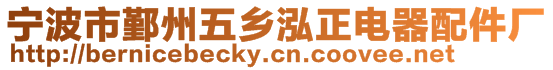 寧波市鄞州五鄉泓正電器配件廠