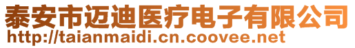 泰安市邁迪醫療電子有限公司