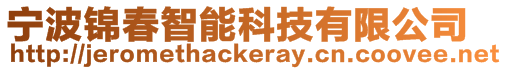 寧波錦春智能科技有限公司