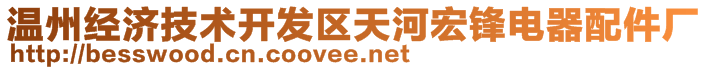 溫州經(jīng)濟(jì)技術(shù)開發(fā)區(qū)天河宏鋒電器配件廠