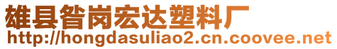 雄縣昝崗宏達塑料廠