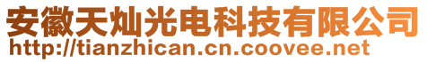 安徽天灿光电科技有限公司