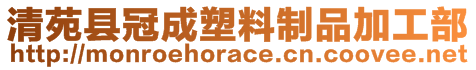 清苑縣冠成塑料制品加工部