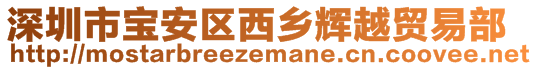 深圳市寶安區(qū)西鄉(xiāng)輝越貿易部