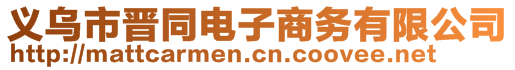 義烏市晉同電子商務有限公司