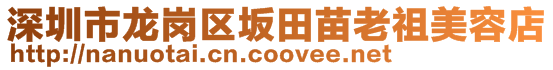 深圳市龙岗区坂田苗老祖美容店