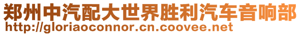 鄭州中汽配大世界勝利汽車音響部