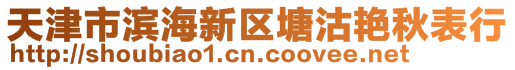 天津市濱海新區塘沽艷秋表行