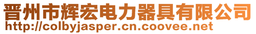 晉州市輝宏電力器具有限公司