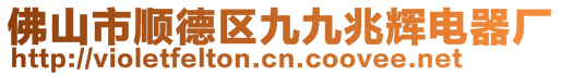 佛山市順德區(qū)九九兆輝電器廠