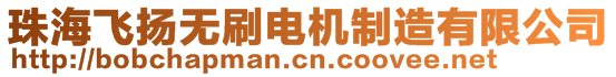 珠海飛揚(yáng)無刷電機(jī)制造有限公司