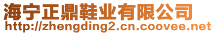 海寧正鼎鞋業(yè)有限公司