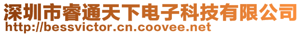 深圳市睿通天下電子科技有限公司