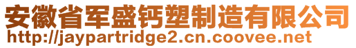 安徽省軍盛鈣塑制造有限公司