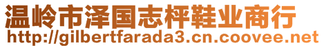 溫嶺市澤國(guó)志枰鞋業(yè)商行