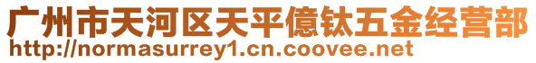 廣州市天河區(qū)天平億鈦五金經(jīng)營部