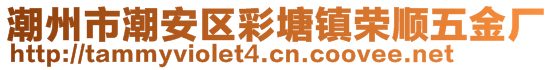 潮州市潮安區(qū)彩塘鎮(zhèn)榮順五金廠