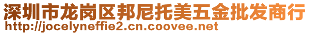 深圳市龍崗區(qū)邦尼托美五金批發(fā)商行