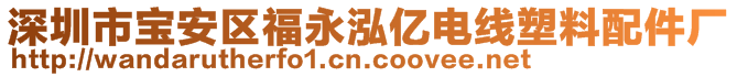 深圳市宝安区福永泓亿电线塑料配件厂