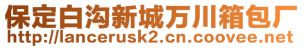 保定白溝新城萬川箱包廠